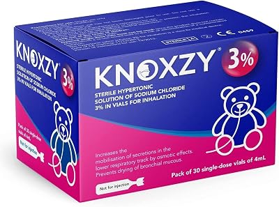 KNOXZY Hypertonic Saline Inhalation Solution 3% - 30 Vials of 4ml