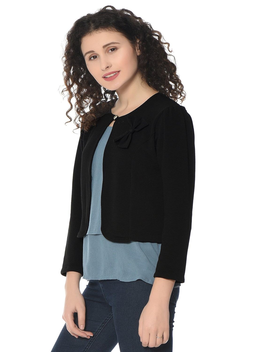 mijaat creations stretchable nylon shrug