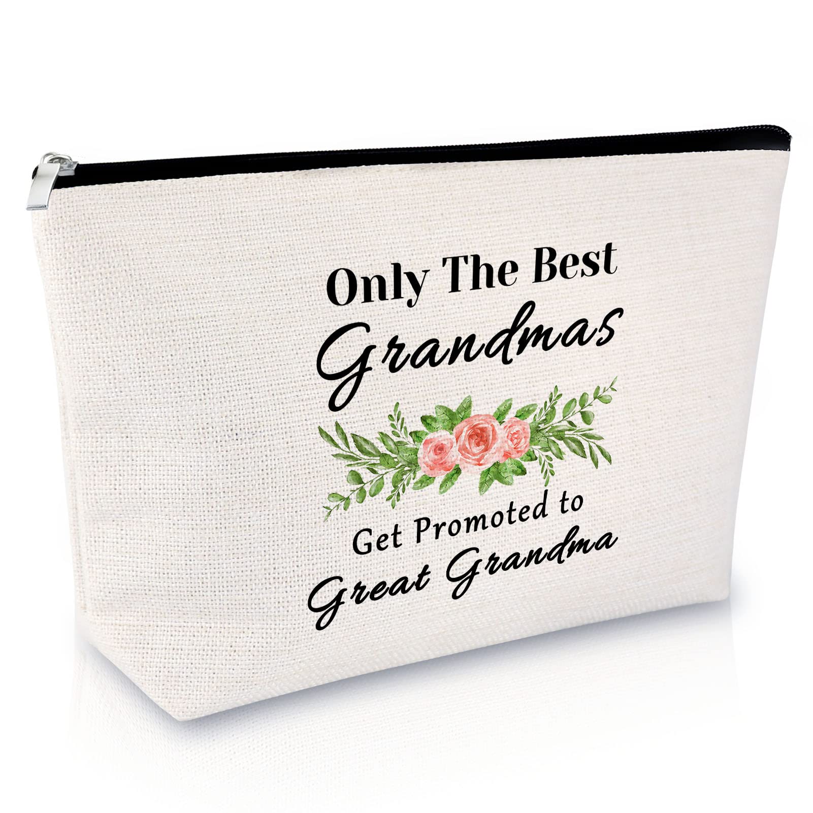 Great Grandma Gift Makeup Bag Baby Announcement Gift for Great Grandma Future Great Grandma Gift Cosmetic Bag Great Grandma to Be Gift Mothers Day Gift Baby Shower Gifts Travel Cosmetic Pouch