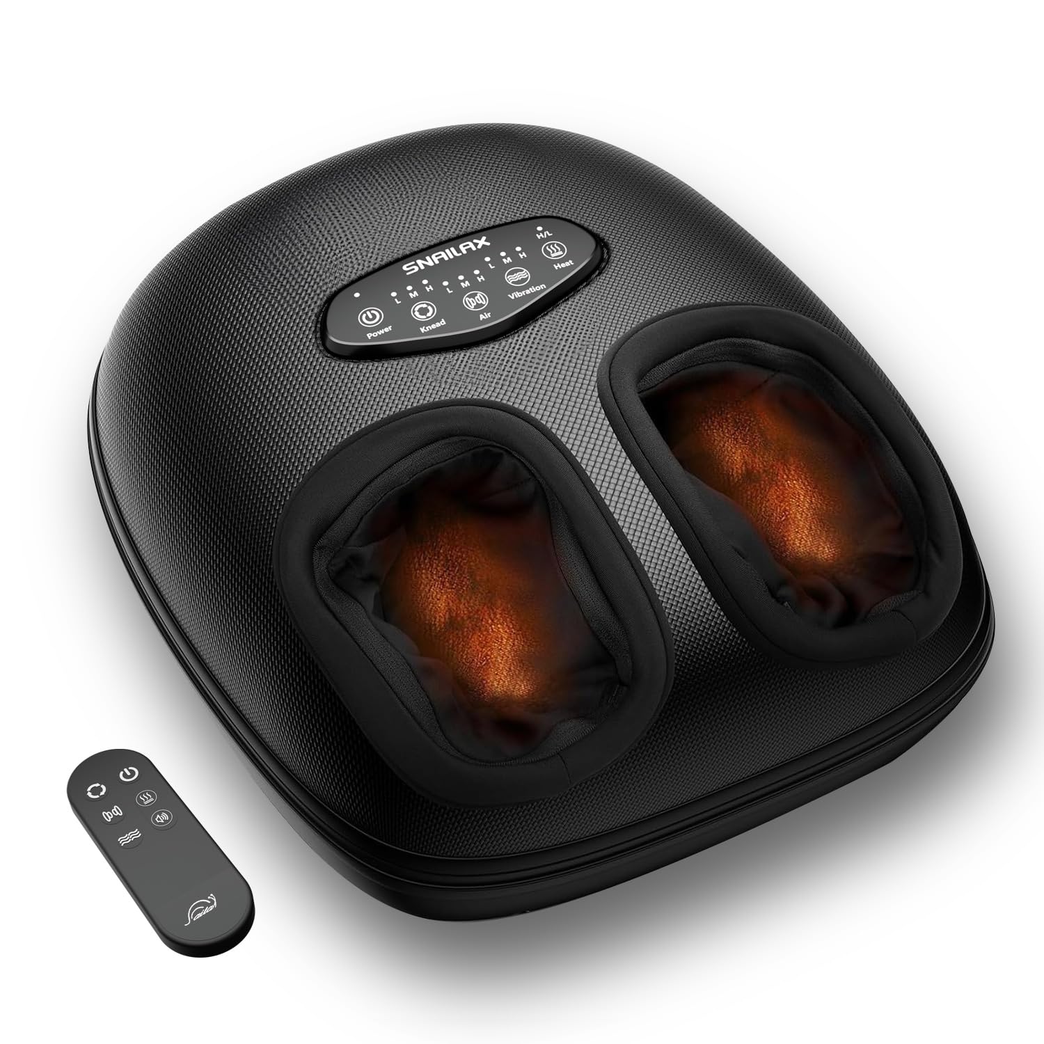Photo 1 of Snailax Shiatsu Foot Massager with Heat, Deep Kneading, Compression, Vibration,Electric Feet Massager Machine for Plantar Fasciitis,Neuropathy,Foot Warmer,Remote Control,Size 13,Gifts