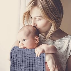Looxii Muslin Burp Cloths 100% Cotton Muslin Cloths