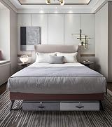 Omygarden Foldable Under Bed Storage Box 74.5x38x18 cm 2P Gray Black view 7