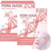 5 Pack Salmon DNA PDRN Pink Collagen Gel Face Mask, Overnight Hydrogel Real Deep Mask Korean Skincare - Enhancing Recovery for All Skin Types and Radiance Boost, elasticity, hydrating, firming