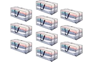 VENO Extra Large Moving Bags with Backpack Straps, Cloth Storage Tote Bag Container with Sturdy Zipper and Strong Handles Mov