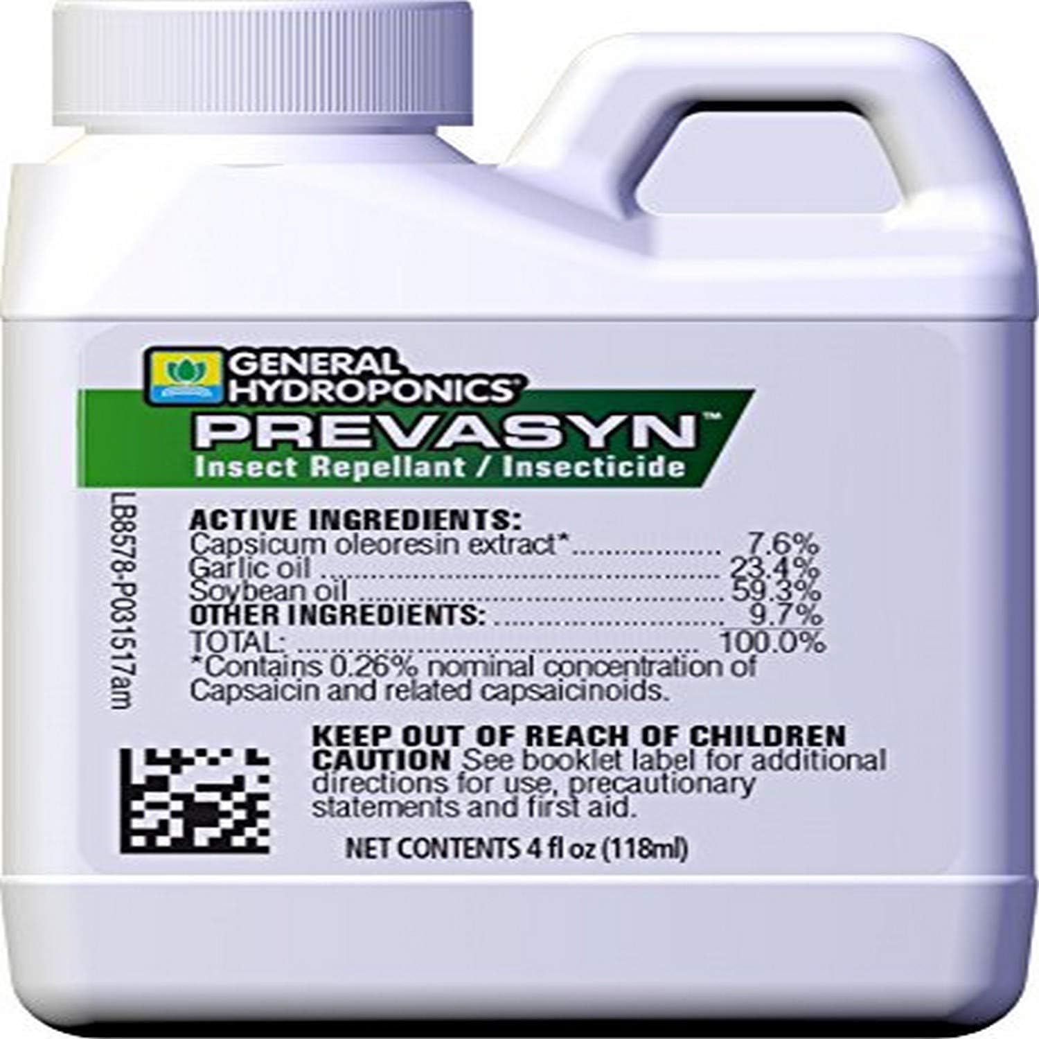 Amazon Com General Hydroponics Gh2111 Prevasyn Insect Repellant Insecticide Pint White Garden Outdoor