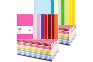 HEYPLACE 16PCS Pocket Notebooks, Lined Small Pocket Journal Notepads 3.5X5inch Mini Notebook for School Office Home Travel Colored