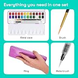 ARTISTRO 24 Watercolour Paint Set Travel Box – Portable Mini Watercolours view 2