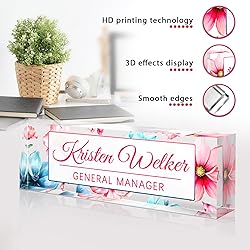 Custom Office Name Plate for Desk - Desk Name Plate
