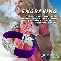 Sport Medical Alert Bracelet for Men & Women