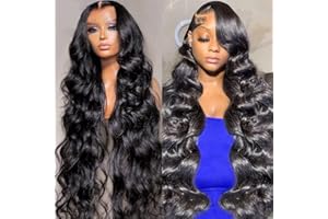 NOGNUT 30 Inch HD Lace Front Wigs Human Hair Body Wave Frontal Wigs for Black Women Human Hair Glueless 13x4 HD Lace Front Wigs Human Hair 150% Density Pre Plucked Bleached Knots Lace Front Wigs Body Wave