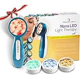 Rejuven 4-in-1 LED Light Therapy for Face Handheld LED Light Therapy Facial Massager Anti-Aging Wrinkle Reduction Device