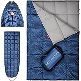 ROSE FEATHER Down Camping Blanket - Lightweight, Packable, Warm & Puffy Outdoor Travel Quilt for Sleep, Hiking, Backpacking, Stadium, Festivals, Water-Resistant Sleeping Bag 55"x79"