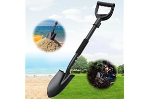 Garden Shovel, Small Garden Shovel with 31 Inch Handle, Light Weight Metal Gardening Flat Small Digging Shovel Spade for Kids