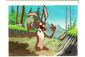 AESOPS FABLES The HARE Original PRODUCTION CEL HAND PAINTED With copied backing 4