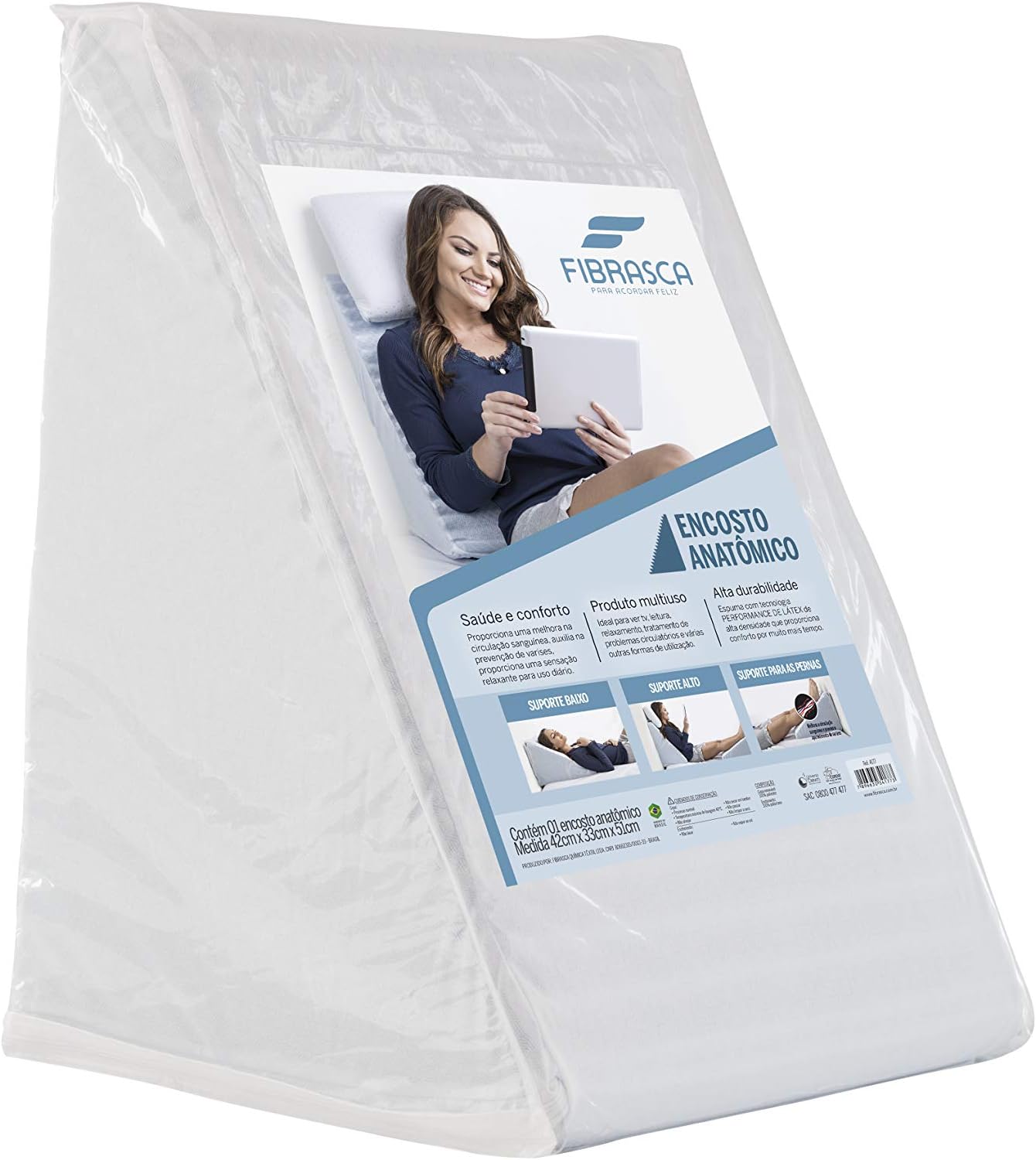  Fibrasca 4177, Encosto Anatômico, 43x33x51 cm 