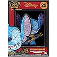 Loungefly PIN Large POP! Enamel Pin Disney: Lilo and Stitch - Stitch with Ukulele - Disney: Lilo & Stitch Enamel Pins - Cute Collectable Novelty Brooch - for Backpacks & Bags - Gift Idea