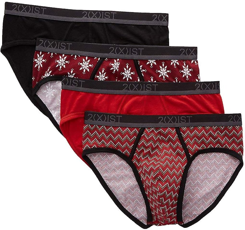 2(X)IST Men's Cotton Stretch No Show Brief 4-Pack at  Men’s Clothing store