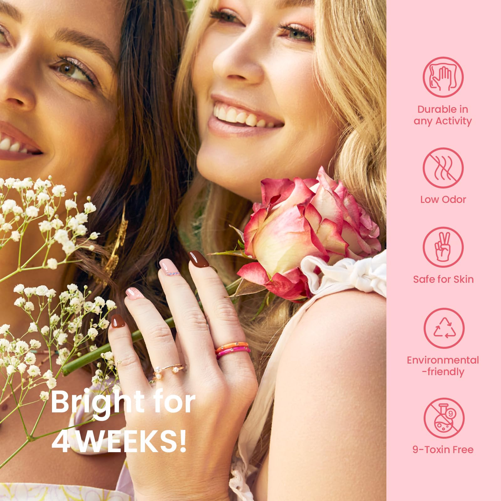 Beetles Gel Nail Polish Set, 6 Colors Pink Milky White Nude Glitter Brown Tender Elegance Fall Gel Polish Set Soak Off Uv Led Lamp Needed Easy DIY Nail Art Salon Home Design Gifts for Women - Image 8