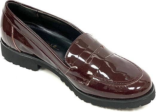 black patent leather flats amazon