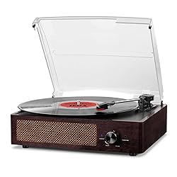 Vinyl Record Player Turntable with Built-in