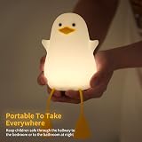 YuanDian Cute Duck Night Light BPA Free Silicone Tap Control 1200mAh Battery view 5