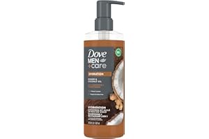 Dove Men+Care Hydration 2-in-1 Shampoo + Conditioner with plant-based cleansers & moisturizers Ginger & Coconut Oil for stron