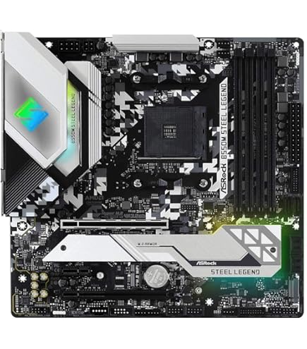 ASRock B550M STEEL LEGEND マザーボード ryzen ASRock B550M Steel Legend Supports 3rd Gen AMD AM4 Ryzen™ / Future