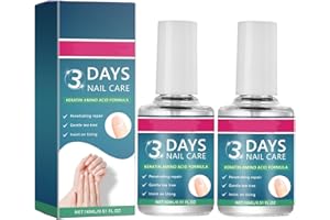 3 Days Nail Care Oil, Nail Care Oil with Keratin for Moisturizing and Strengthening, Fast Strengthening & Hydrating for Dry, 