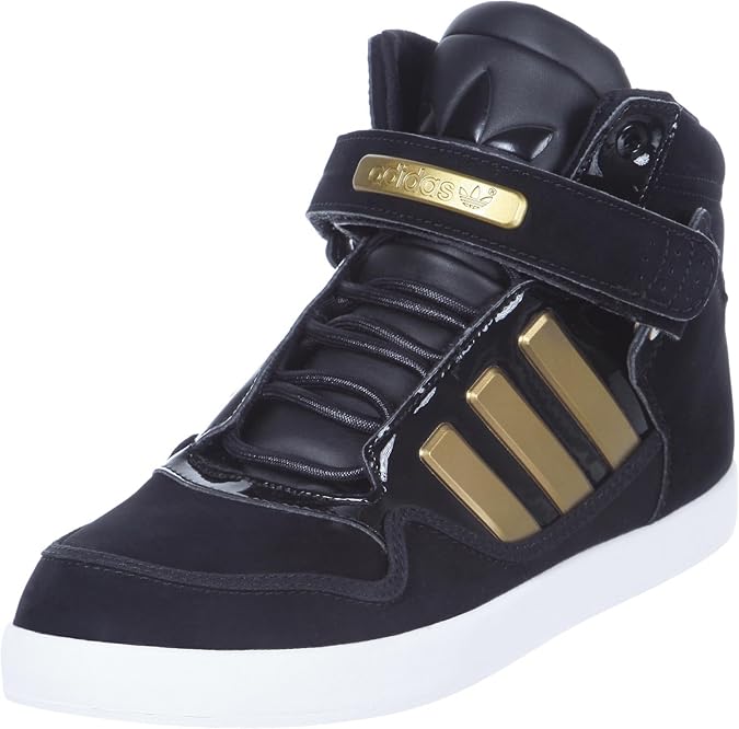 Adidas AR Adirise 2.0 Schuhe core black-gold metallic-running white - 43 1/3: Amazon.co.uk 