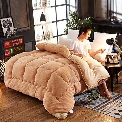 Luxueuze Lamb Donzen Dekbed Zacht En Comfortabel 100 Anti Mijt Anti Allergisch Wasbaar In De Machine 100 X 150cm 1kg Khaki Amazon Nl