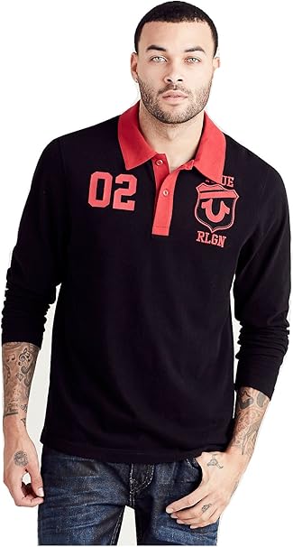 true religion long sleeve polo