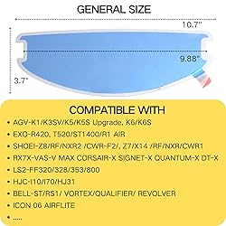 Logto Replacement Motorcycle Helmet Shield for I10