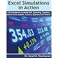 130 Excel Simulations in Action: Simulations to Model Risk, Gambling, Statistics, Monte Carlo Analysis, Science, Business and Finance