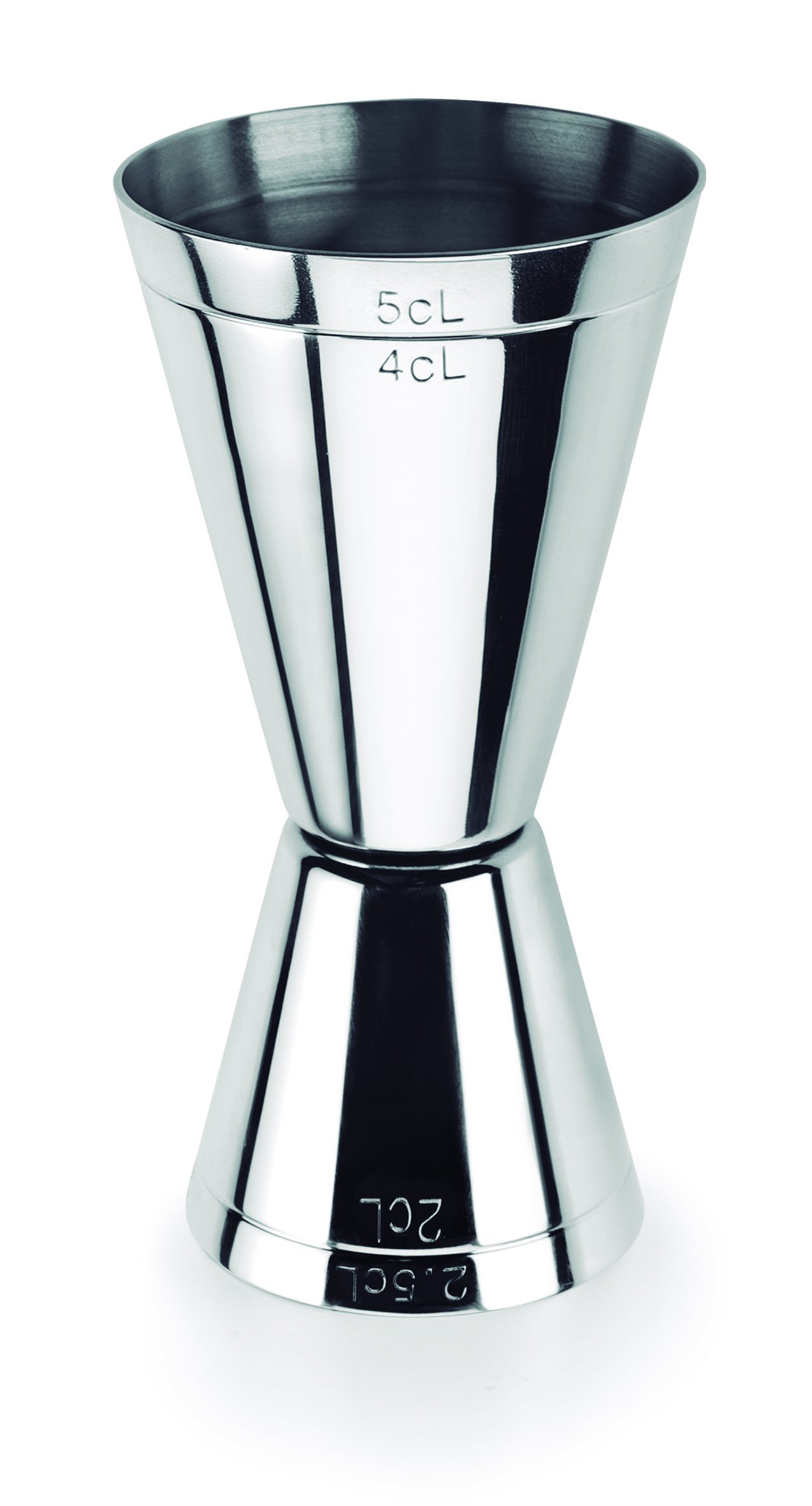 Lacor Dual Jigger 2/4Cl-2.5/5Cl, Stainless Steel, Grey, 9.7X4X9.7 cm