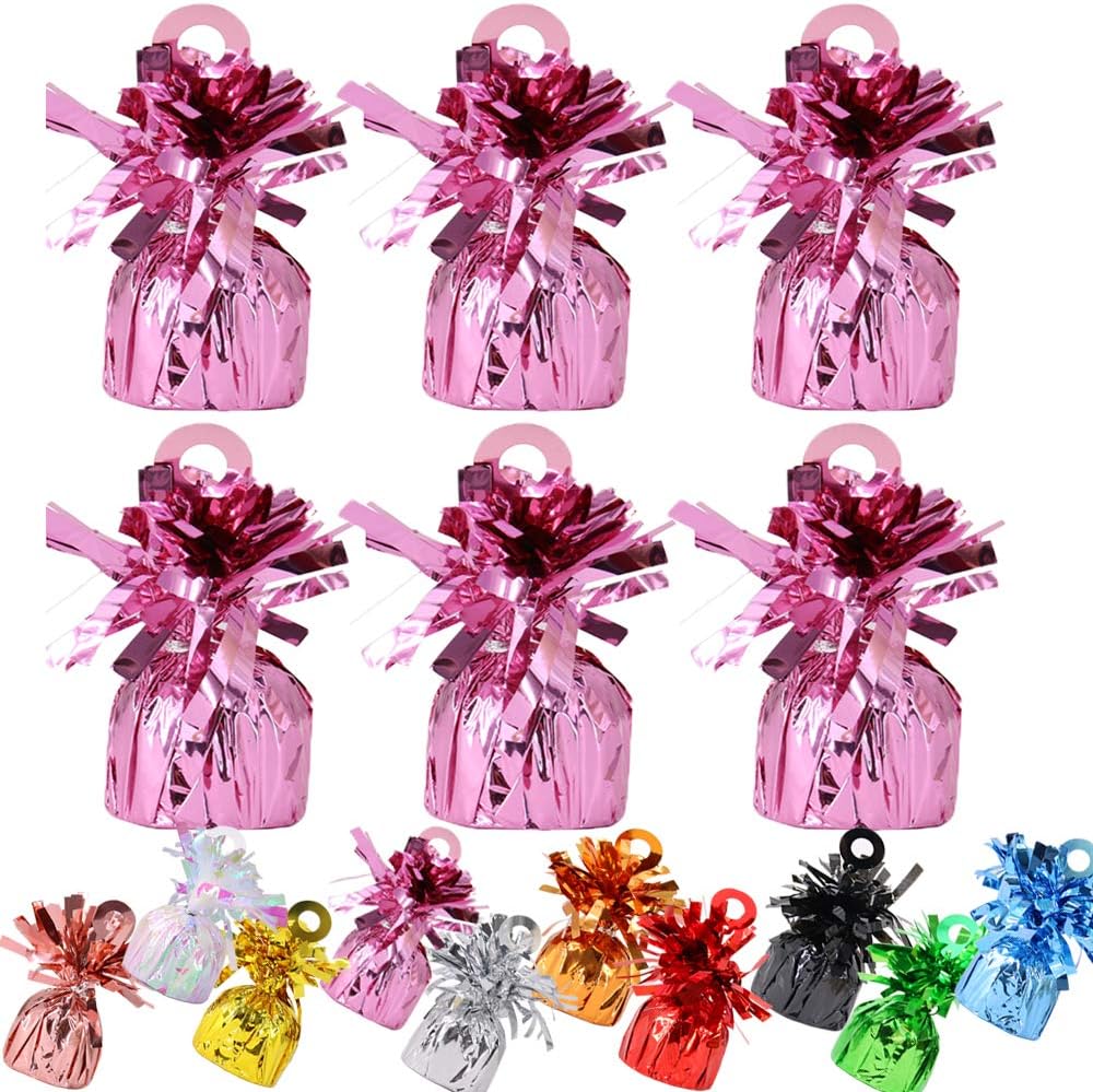 6 Pack Heavy Balloon Weights Foil Helium Latex Balloon Weight Fountain