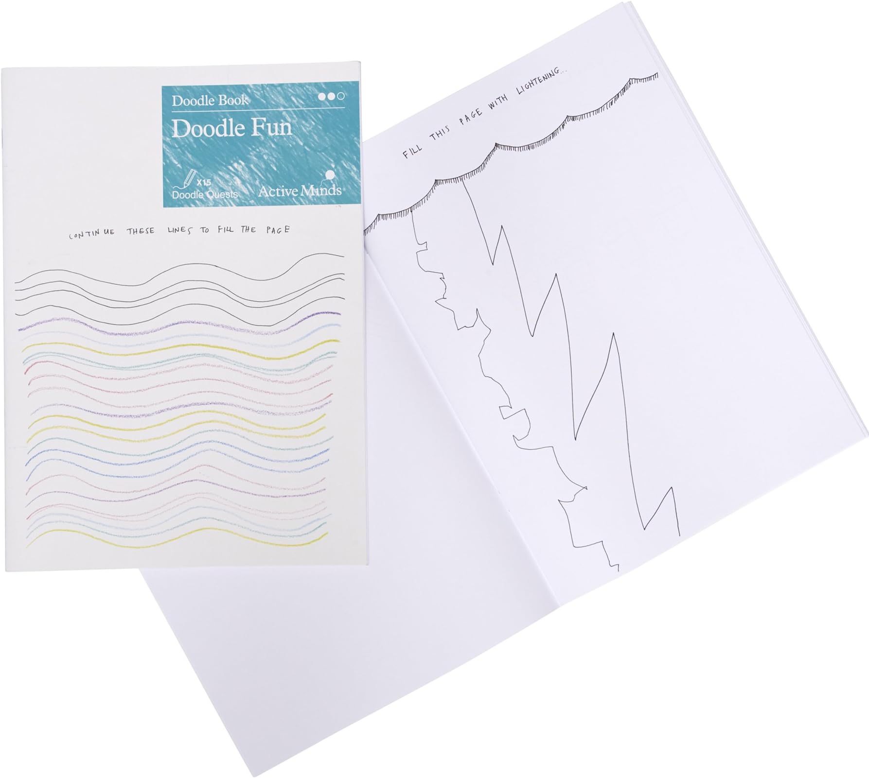 Active Minds Doodle Quest Coloring Book | Sketch and Art Book for Seniors and Elderly with Dementia and Memory Loss