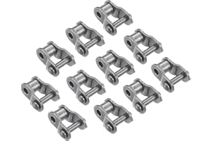 Kozelo 12Pcs 06B Roller Chain Connecting Links - [3/8" Pitch] Chain Master Connector Link Roller for Industrial Machinery Use