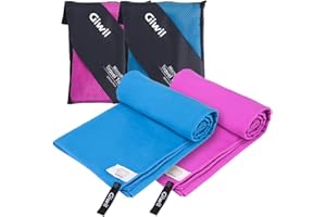 Giwil Premium Microfiber Towel for Travel, Sports & Outdoors Towel Bath Towels (55" X 28") Fast Drying Absorbent Ultra w/Mesh