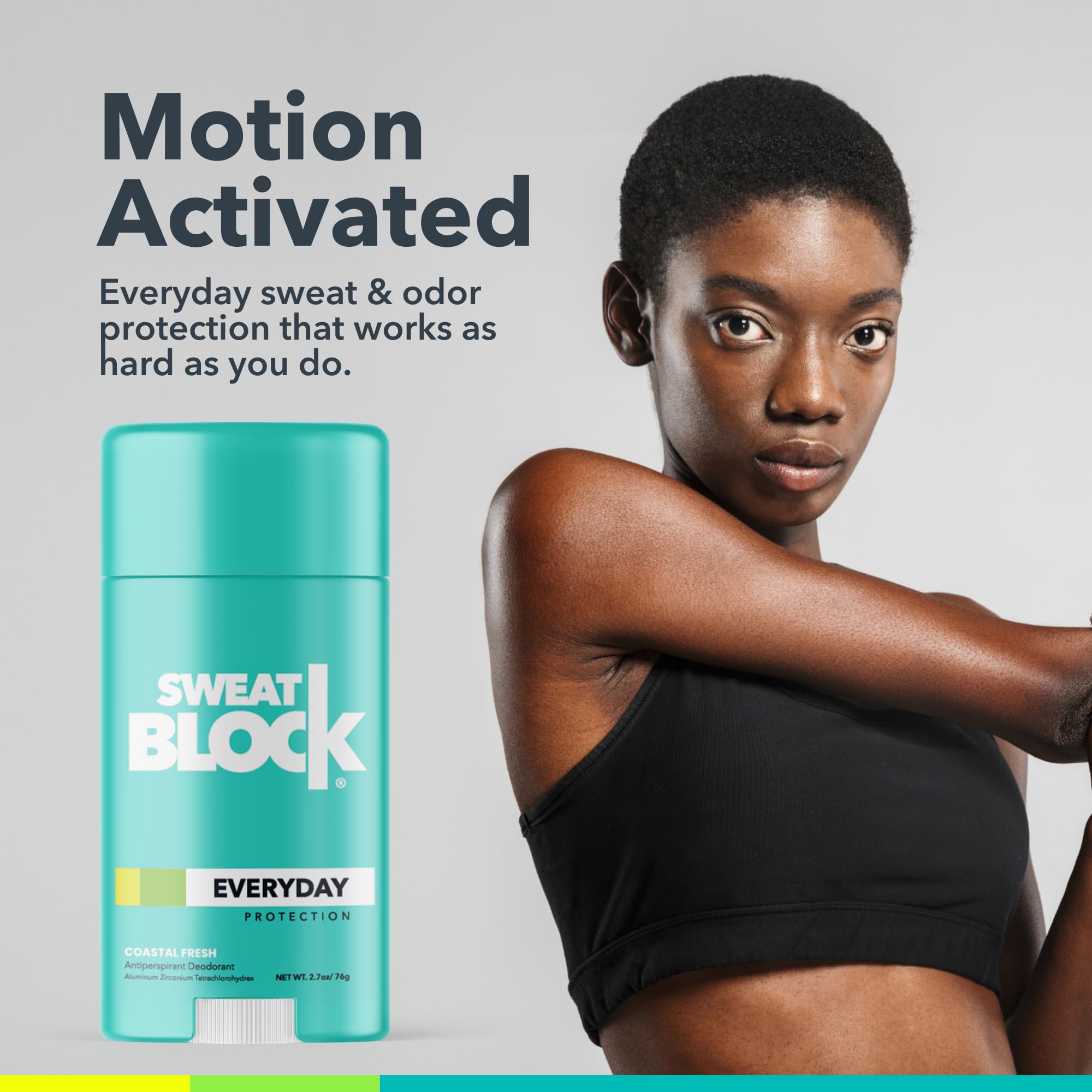 SweatBlock Deodorant Antiperspirant Stick for Men & Women 24Hour High Degree Sweat & Odor