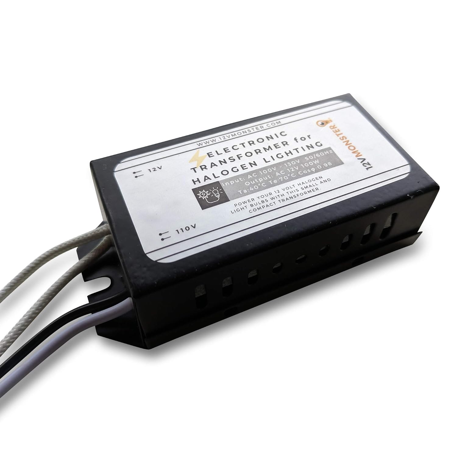 100 Watt Low Voltage HalogenTransformer 100W in Input 120V to Output