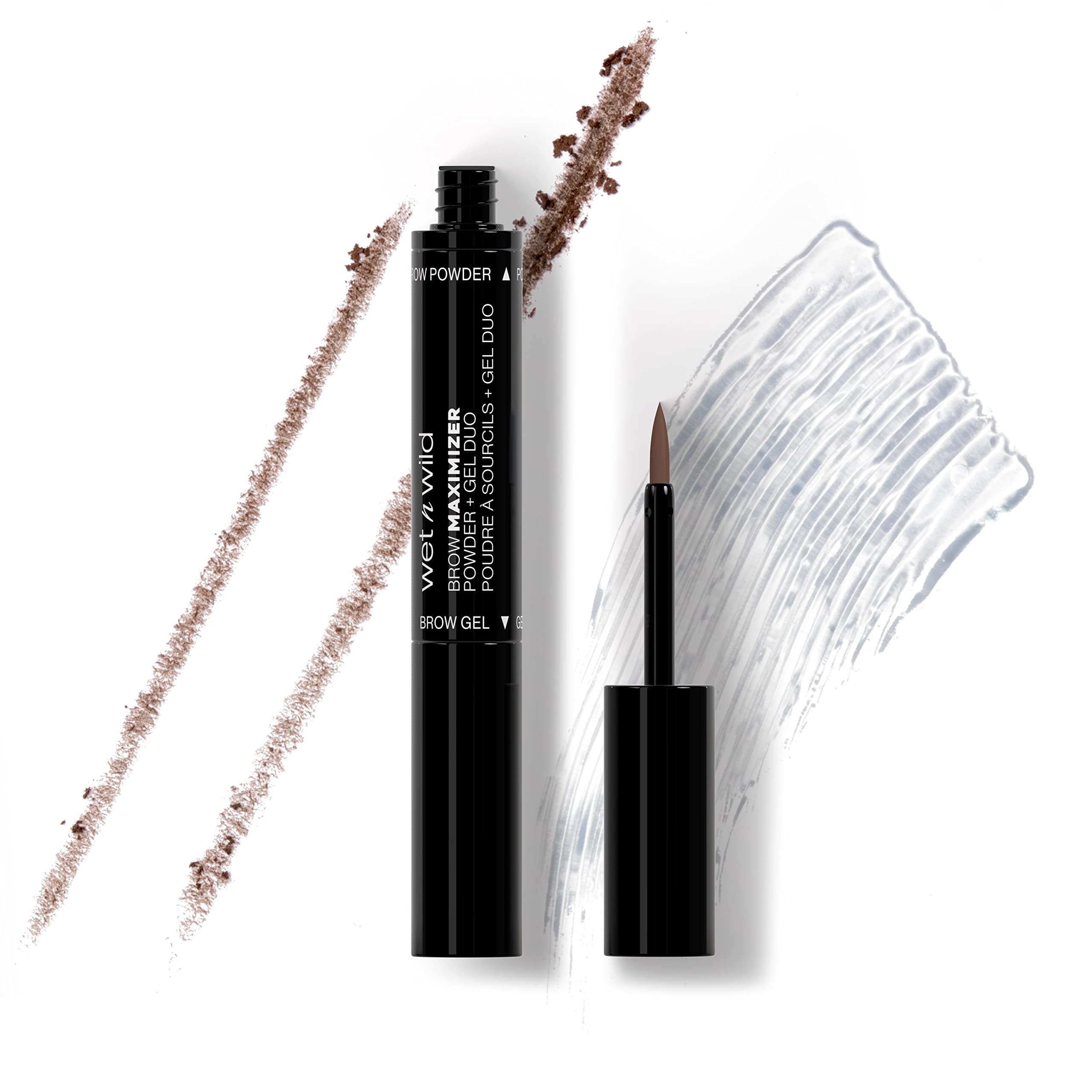 Wet n Wild Brow Duo, Eyebrow Gel Duo and Eyebrow Powder to Shape, Define and Fill Eyebrows, Neutral Brown Shade