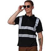 A-SAFETY Hi Vis Safety Daily Work Construction Yellow Orange Pink Blue Black Polo Shirts for Men for Women