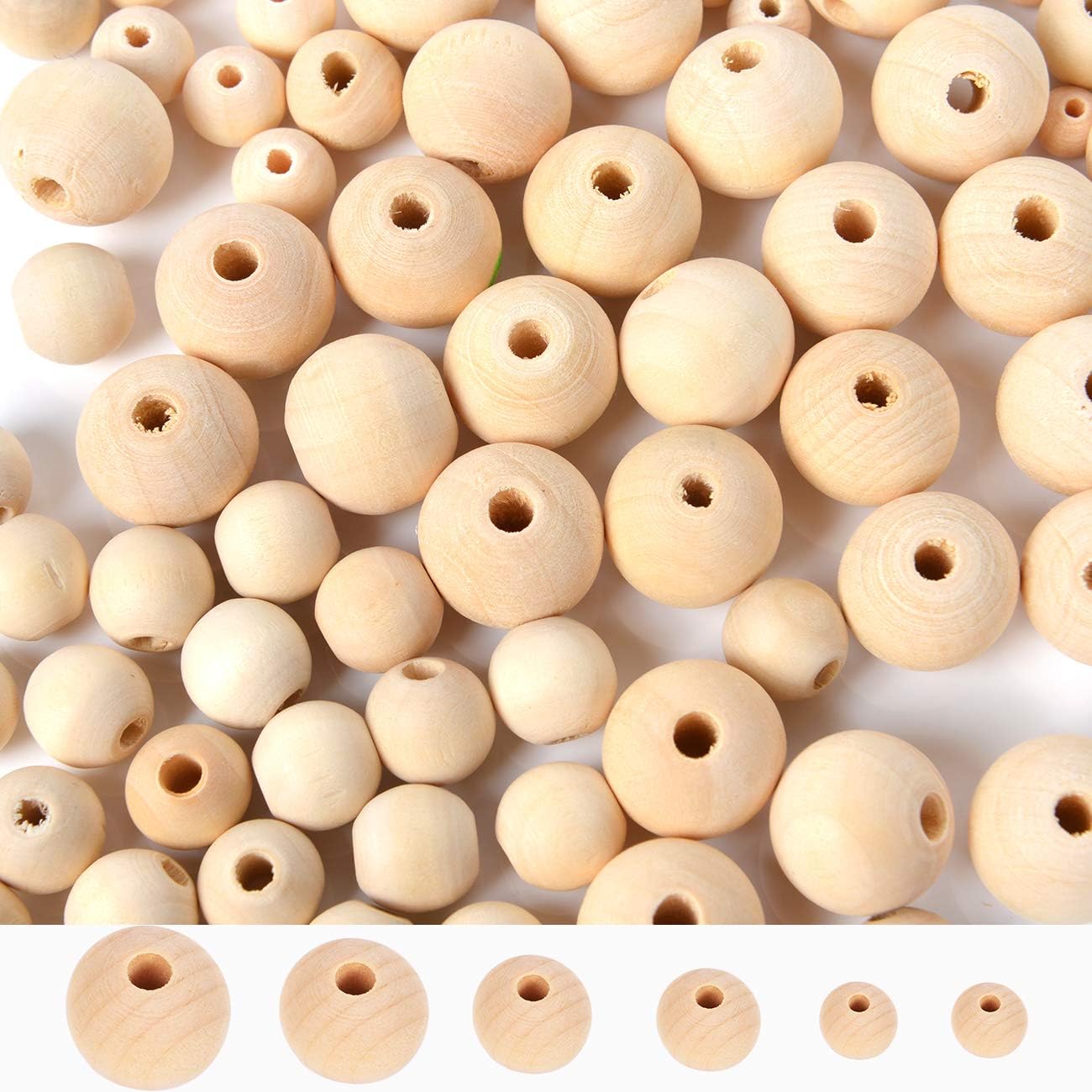 Jewellery Making Beads 100pcs Wooden Beads 10x8mm Large Holes Jewellery