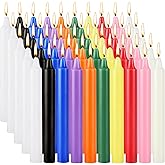 Spell Candles 100 Pack Bulk - 4 Inch Colored Mini Taper Candles for Rituals, Witchcraft & Wiccan Altar, Unscented Candles Compatible with Chime Holders, Prayer, Meditation, Birthday Decor