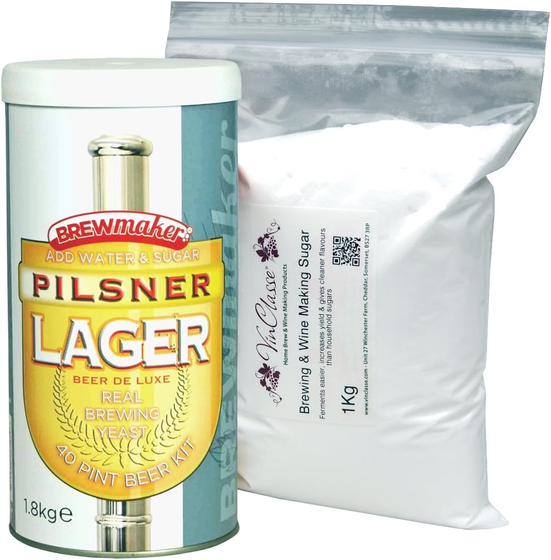 Brewmaker Pilsner Lager 40 Pint Homebrew Ingredient Kit Including 1Kg