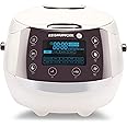 Reishunger Digital Rice Cooker and Steamer, White, Timer - 8 Cups - Premium Inner Pot, Multi Cooker with 12 Programs & 7-Phase Technology for Brown Rice, Soups, Grains, Oatmeal & more - 1-8 People…