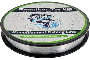 Reaction Tackle Monofilament Fishing Line- Strong and Abrasion-Resistant Nylon Mono Fishing Line, Smooth and Long Casting - L