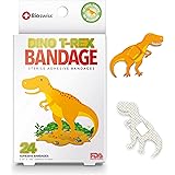 BioSwiss Novelty Bandages Self-Adhesive Funny First Aid, Novelty Gag Gift 24pcs (Dino)