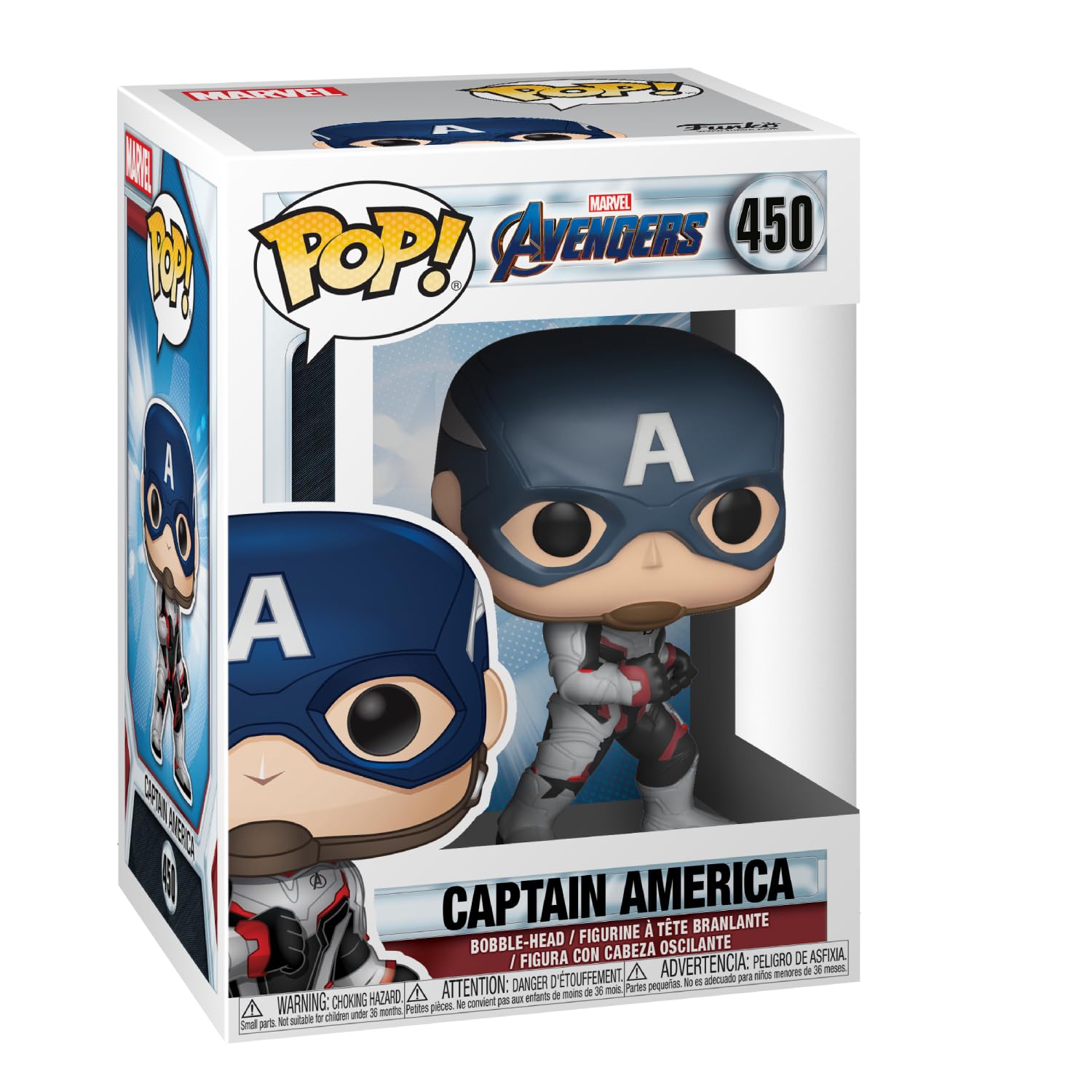 Funko POP! Bobble: Marvel Avengers Endgame: Captain America - Collectable Vinyl Figure - Gift Idea - Official Merchandise - Toys for Kids & Adults - Movies Fans - Model Figure for Collectors