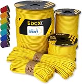EdcX Paracord 4mm 550 Type III 35+ Colors 10-300m Nylon Rope EU Made